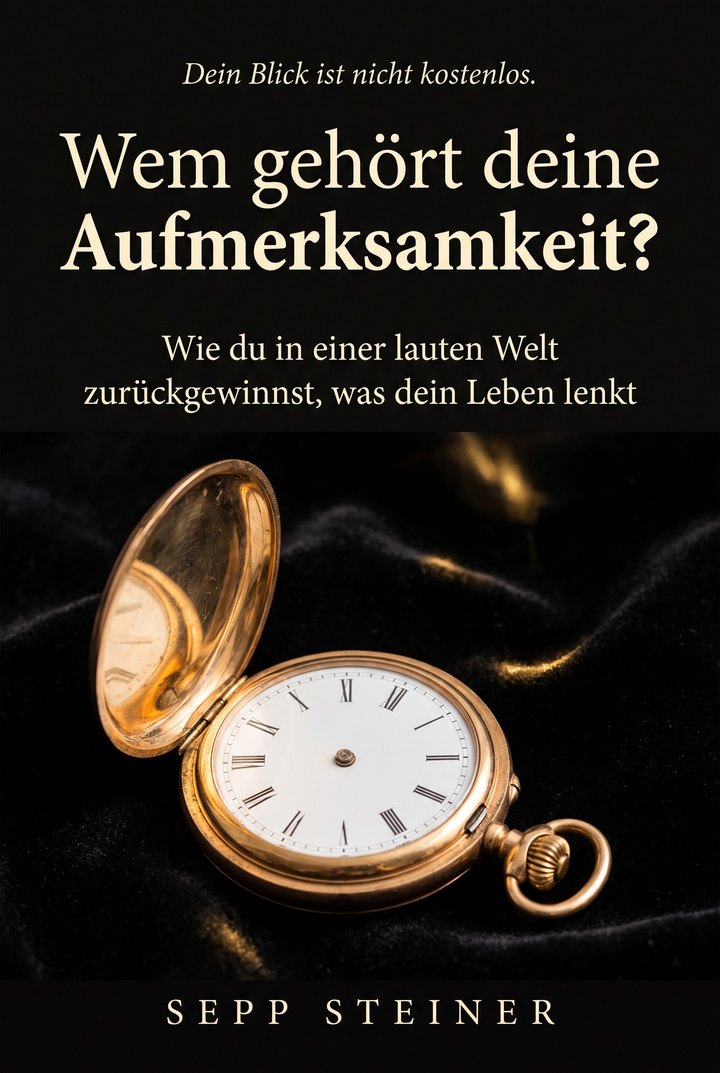 Das Buch „Wem gehört deine Aufmerksamkeit?“ von Sepp Steiner
